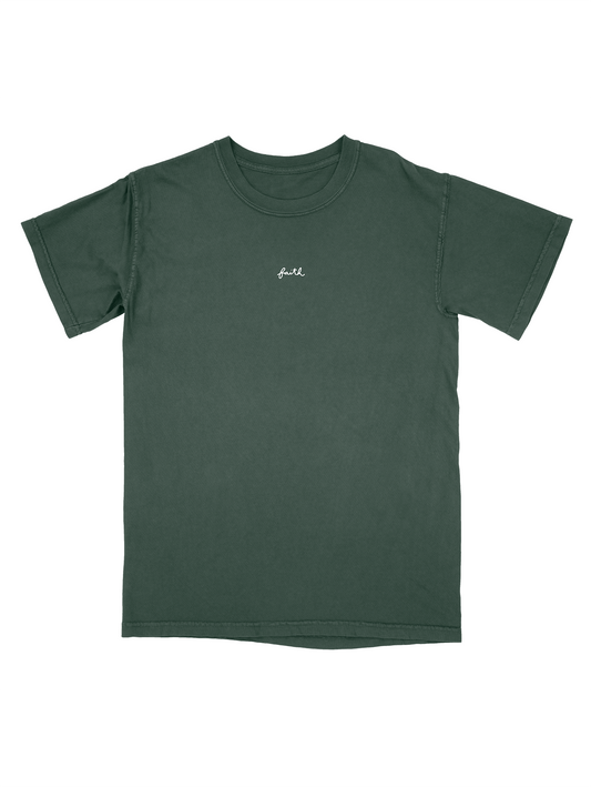 Premium Faith Tee — Forest