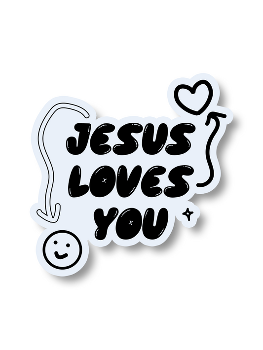 Jesus Loves You Sticker